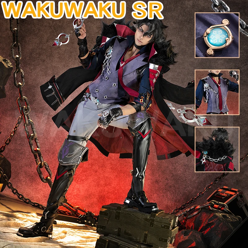 Wriothesley Cosplay Game Genshin Impact 【S-2XL】WakuWaku-SR Cosplay Costume Uniform Cosplay Costume Fontaine Duke Wriothesley