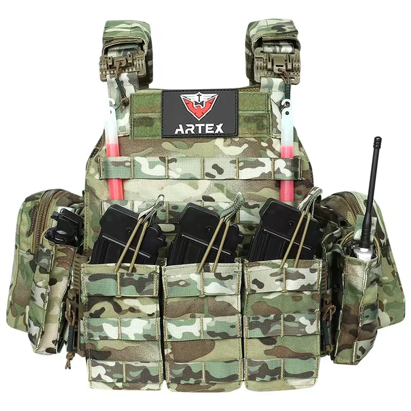 Artex 1000D Plate Carrier Quick Release 6094K Tactical Vest Hunting Vest Protective Adjustable Molle Airsoft Vest