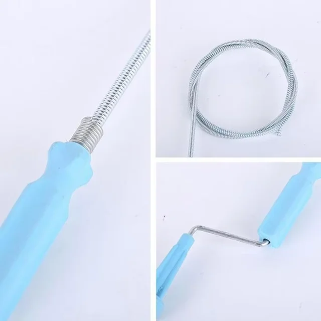 Drain Cleaner Drain Auger Flexible Metal Spring Sink Dredge Auger Plumbing Snake Clog Remover Ultra-long Sewer Dredge 6