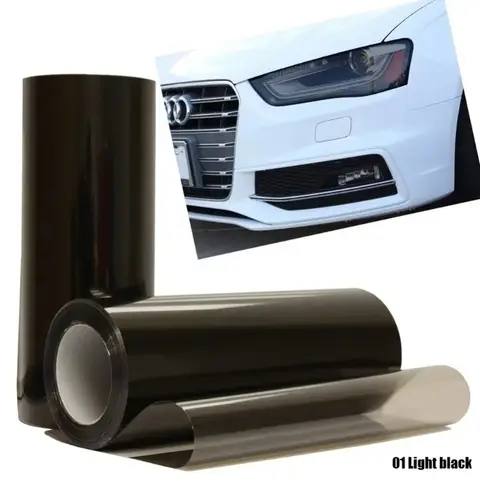 Car Headlight Tint Fog Light Taillight Smoke Tint Vinyl Film Waterproof Film for Headlights Car Body Film Sticker Accessory 8 best sales tail light tint film - №4