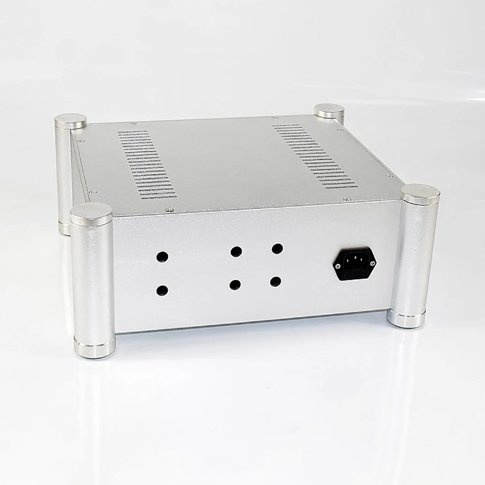 CJ-WA126 All-Aluminum Chassis for Tube Amplifier/Preamp/Headphone Amp/Power Amp | 300x350x140mm with VU Meter & Level Meter