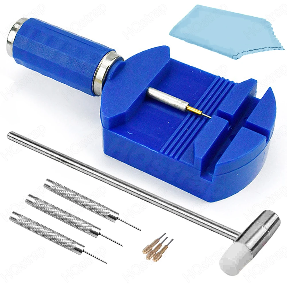 Watchmaker Watch Repair Repairing Tools Watch Strap Remover Opener Fixed Base Set Professional Hammer Disassembly Tool