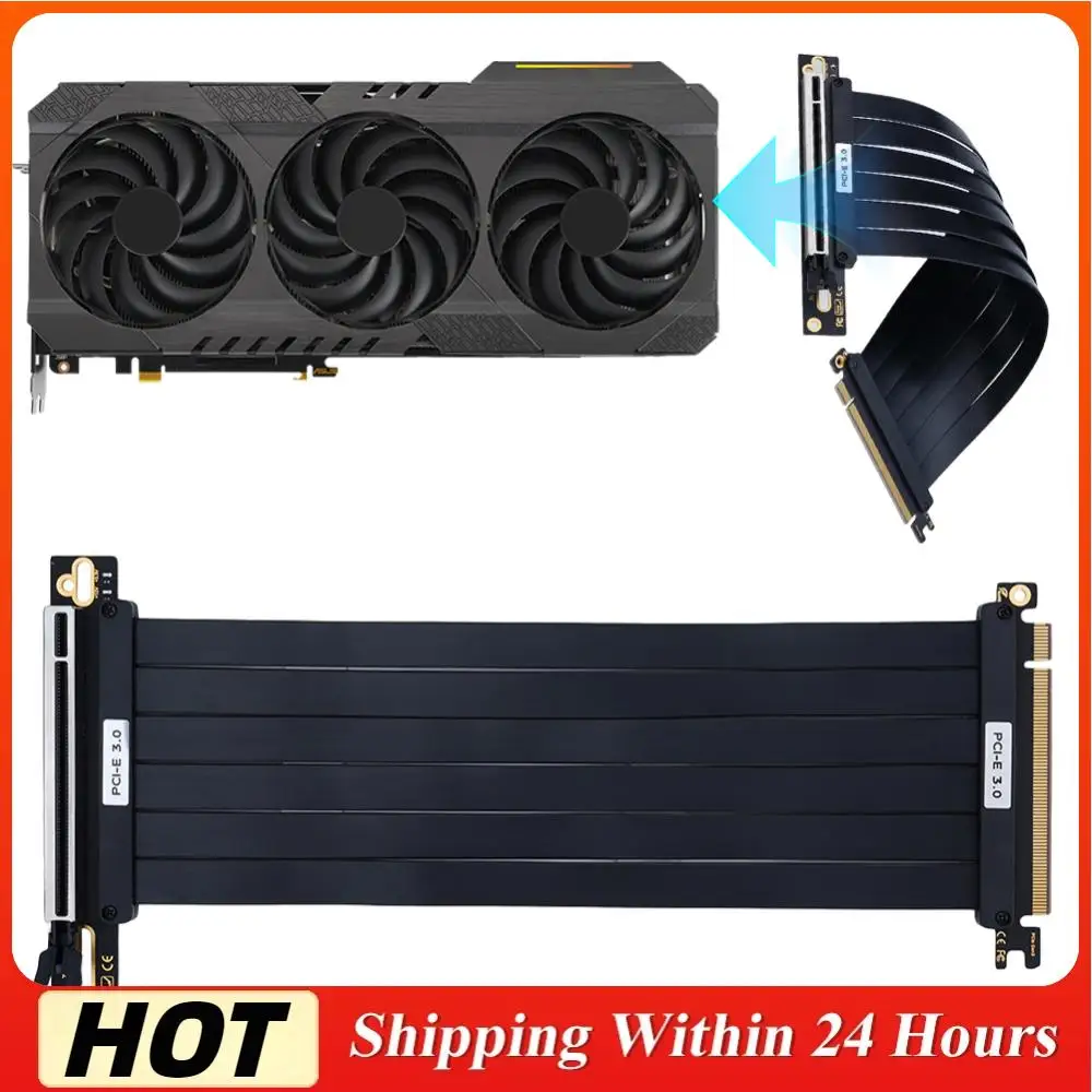 

PCI-E 3.0 Riser Cable Высокоскоростная гибкая удлинительная карта PCIe 3.0 X16 (20 см)