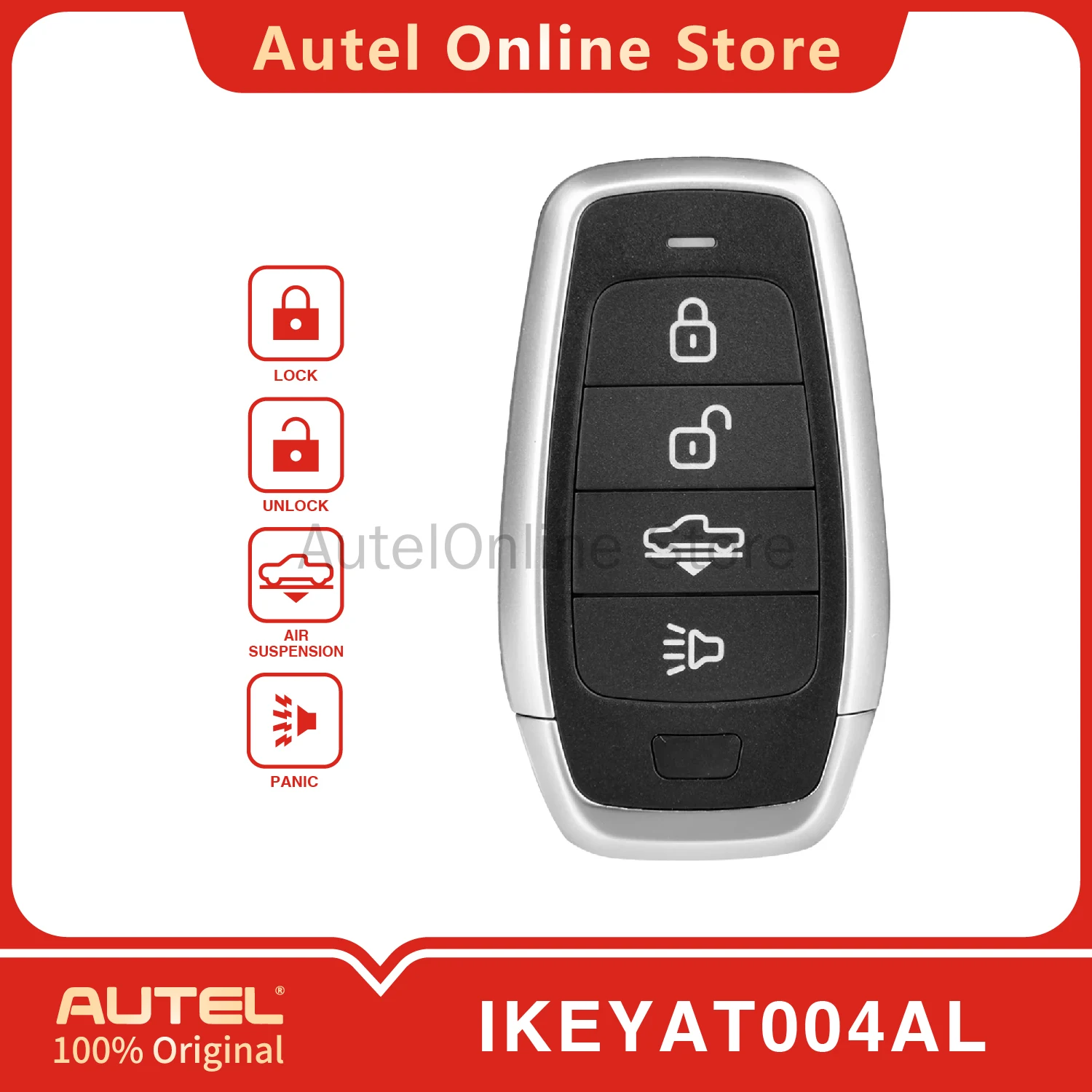 

AUTEL IKEYAT004AL 4 Buttons Universal Smart Remote Key for KM100/IM508/IM608