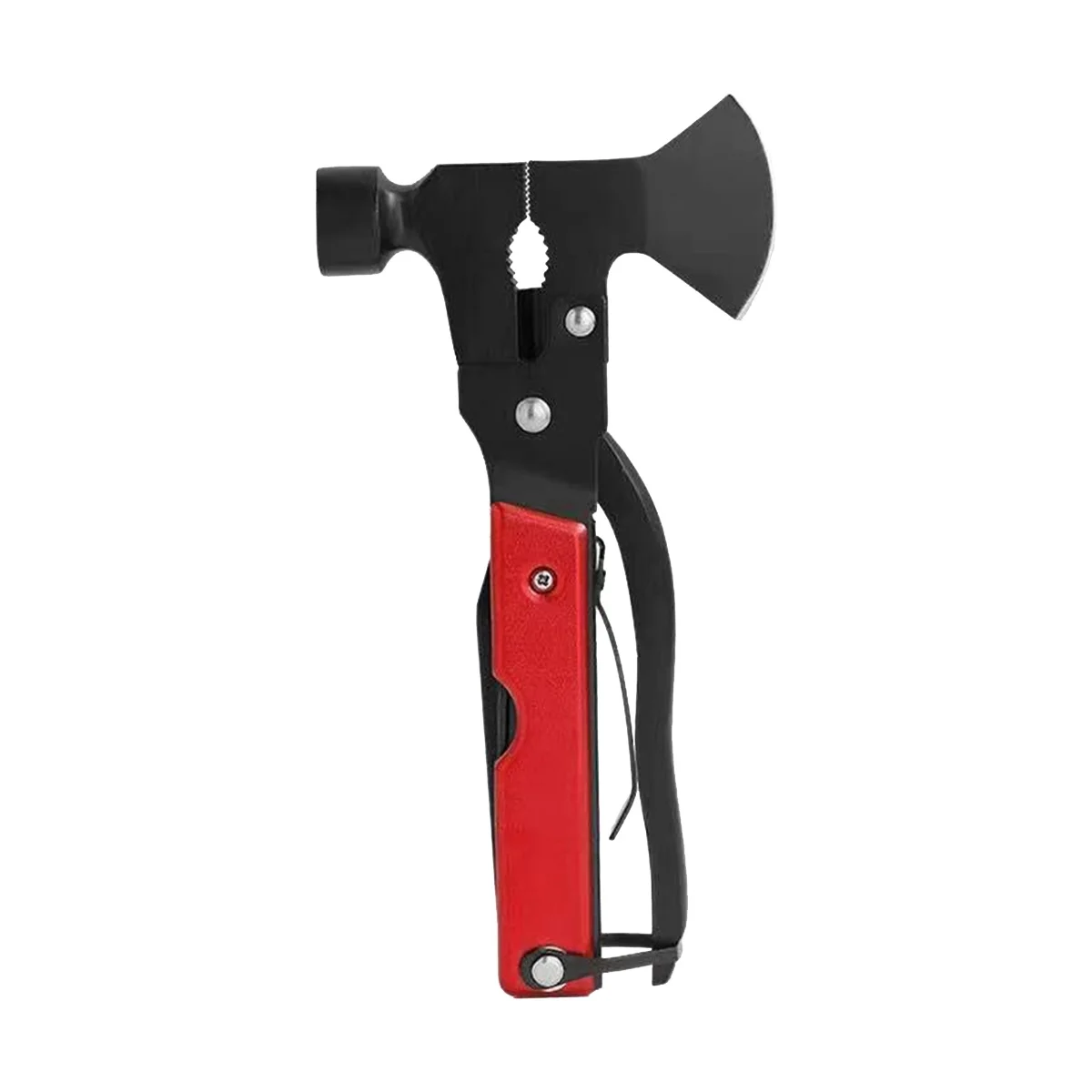 Regali unici per uomo donna papà marito 14 in 1 Multi Tool Ax Saw Knife Hammer pinze avvitatori rosso