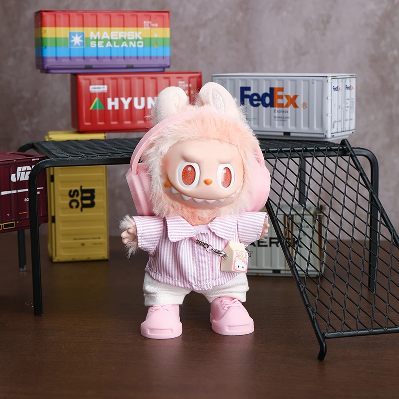 

Только на продажу: кукольная одежда, комплект розовой рубашки для Labubu 1-го и 3-го поколения.