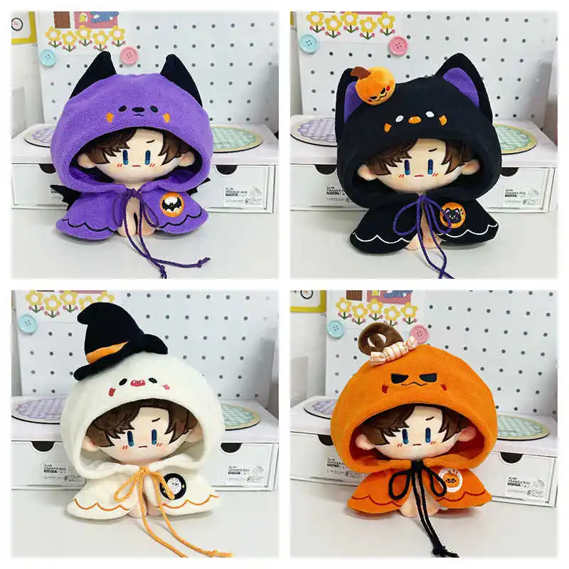 10 cm 20 cm 40 cm Puppe Kleidung Magie Geist Kürbis Katze Baby Mantel Anzug Gefüllte Plüsch Puppe Zubehör Anime spielzeug Kinder Halloween Gif