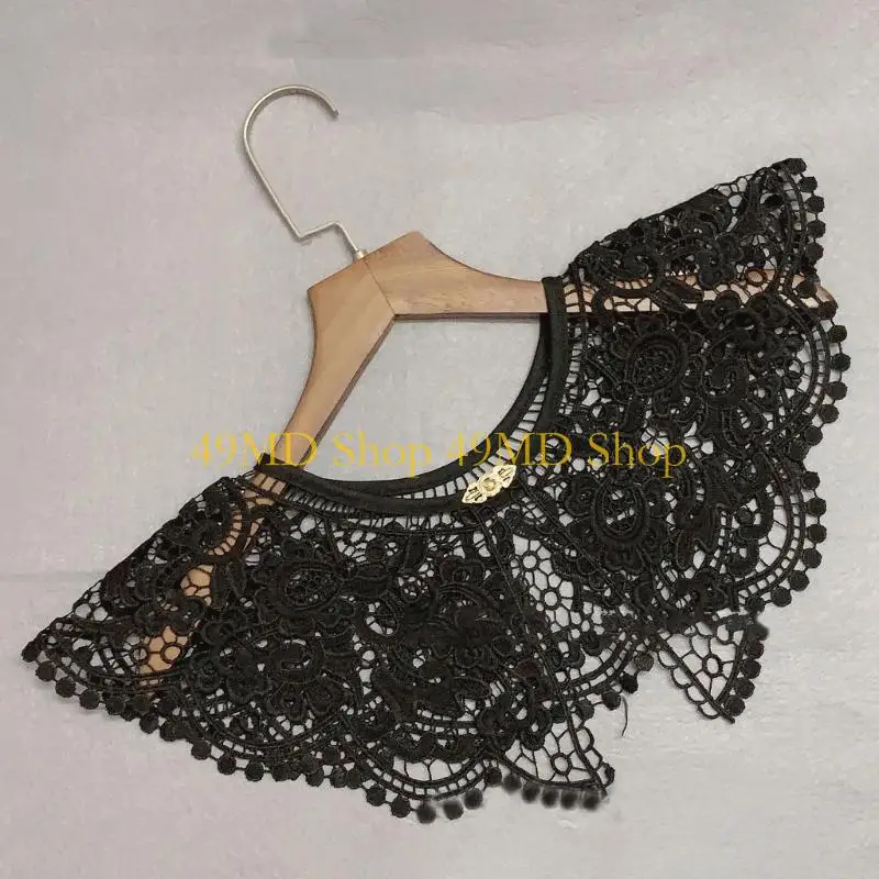 49MD False Collar Shoulder Wrap Dickey Collar Detachable Collar For Women dress Embroidery Collar Lace Collar Sweater Collar