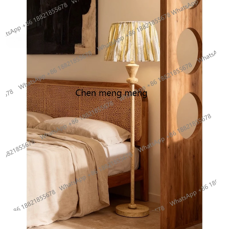 

Travertine French medieval style floor-to-ceiling old money style living room retro bedroom bedside