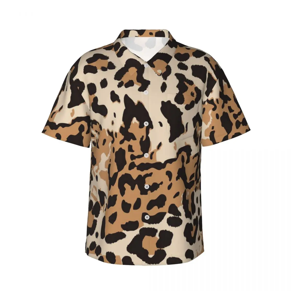 

Пляжная рубашка с леопардовым принтом, мужская кожа животного, абстрактный дизайн, повседневные рубашки, гавайские блузки с коротким рукавом в стиле ретро Y2K, большие размеры, подарок