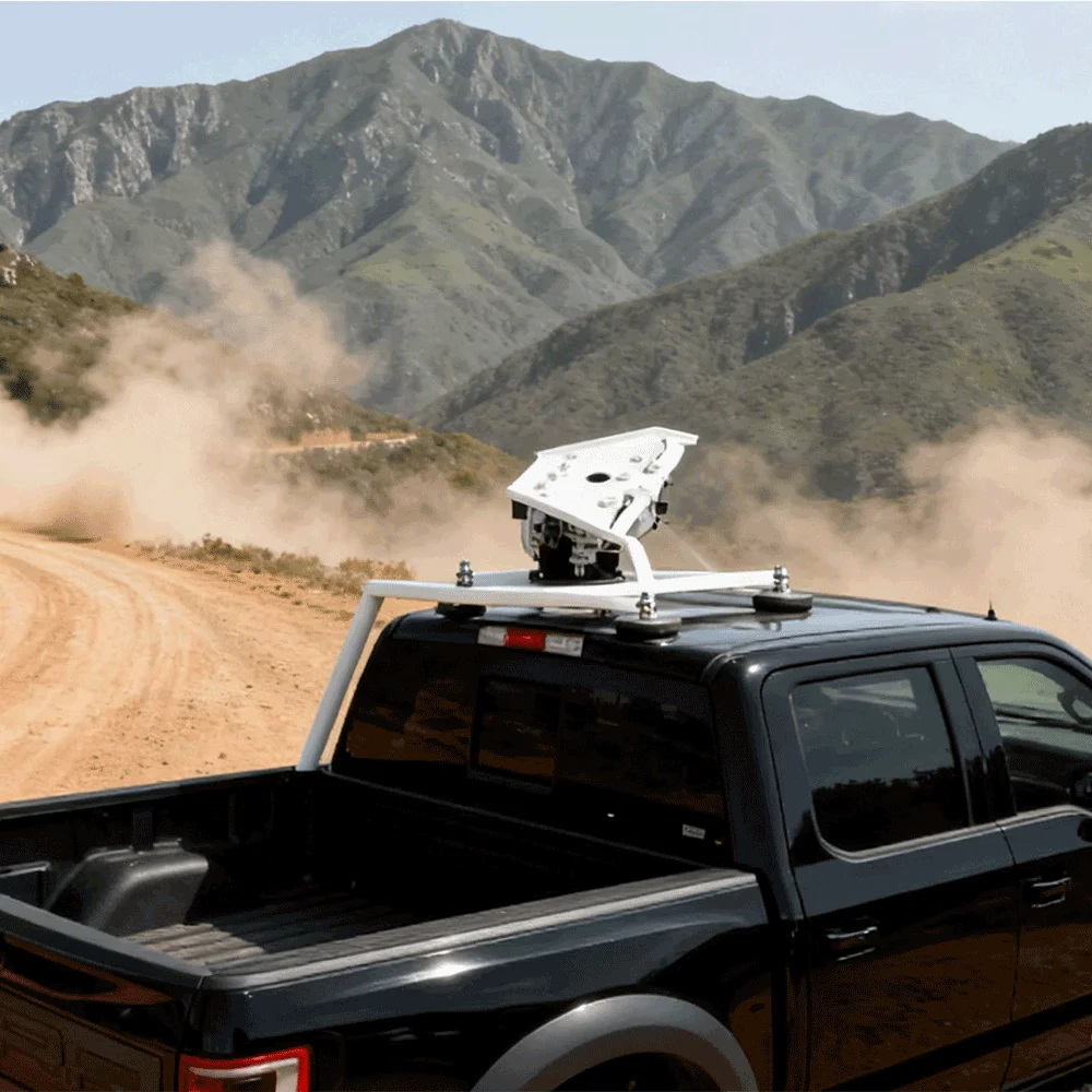 Adjustable Starlink Mini Support,for Starlink Mini(V4)Roof Mount,6 Magnetic Bases,Starlink Magnet Mount for RV,Yacht White&Black