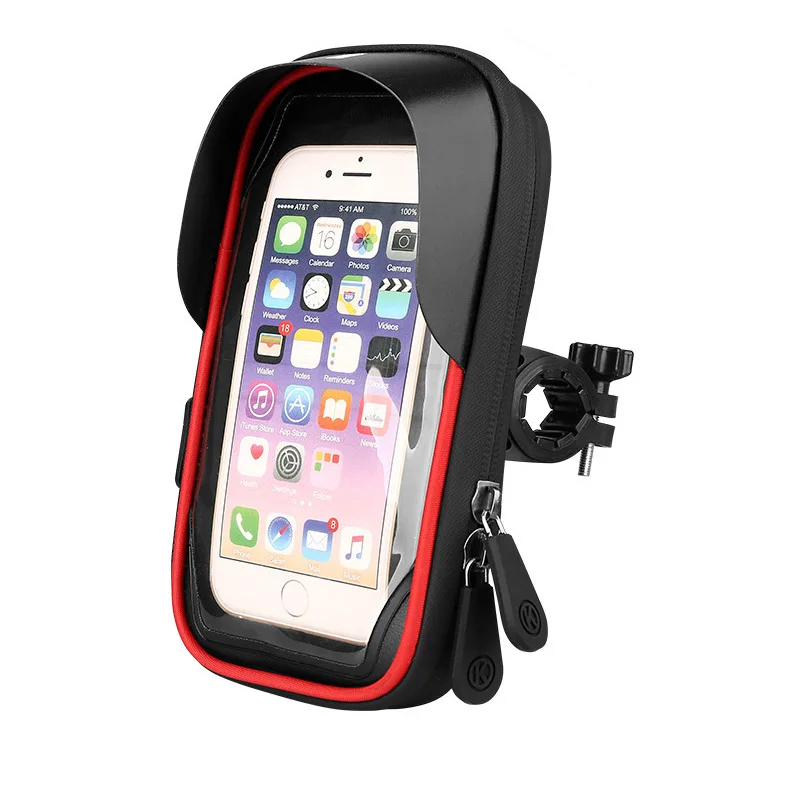 

Waterproof Bicycle Phone Holder Stand Motorcycle Handlebar Mount Bag Cases Universal 6.4inch Phone Holder For Huawei For Xiaomi