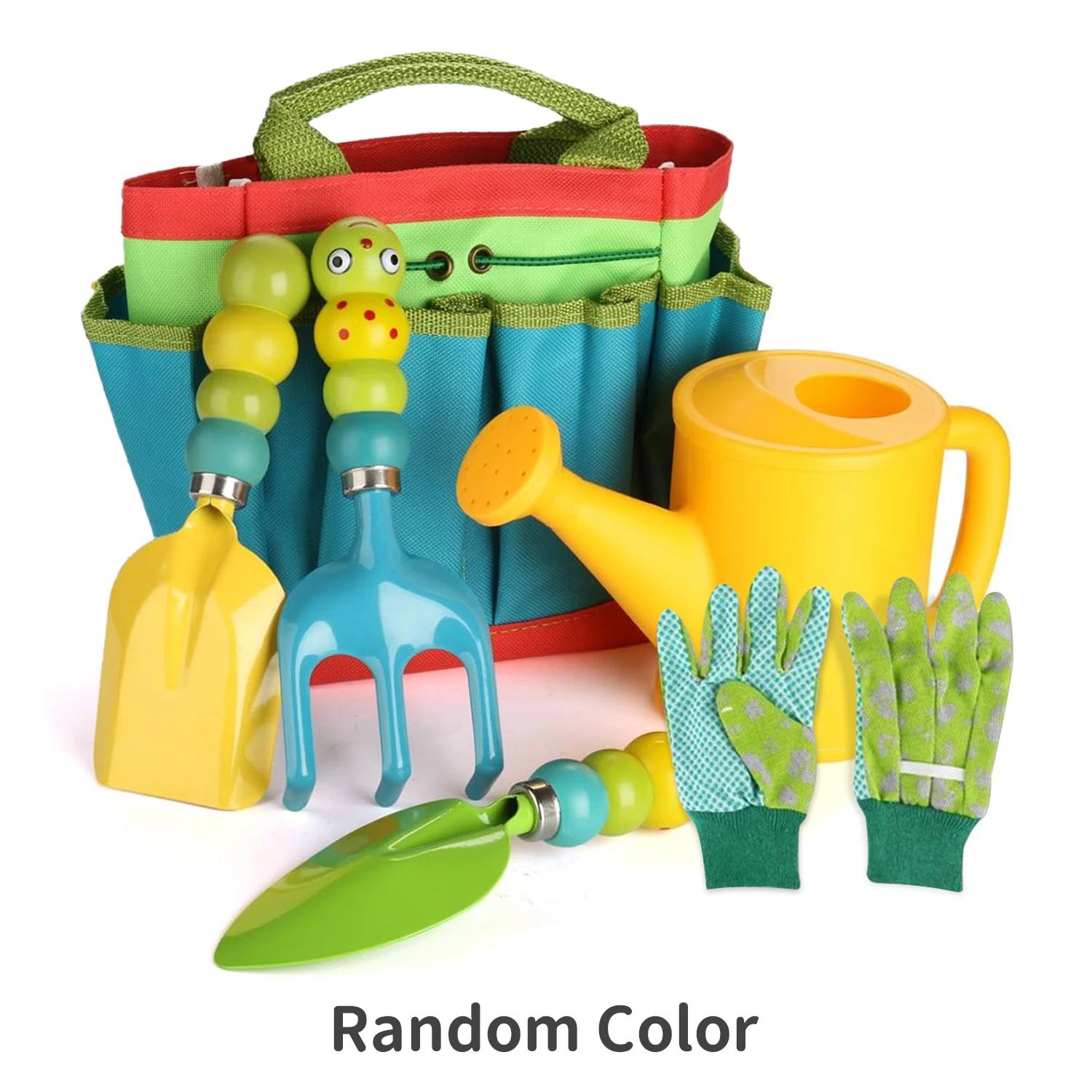 Colorful Garden Tools Toys for children Outdoor Gardening Trowel Shovel Rake Yard Watering Pot Digging Beach Safe Toys Kids Gift