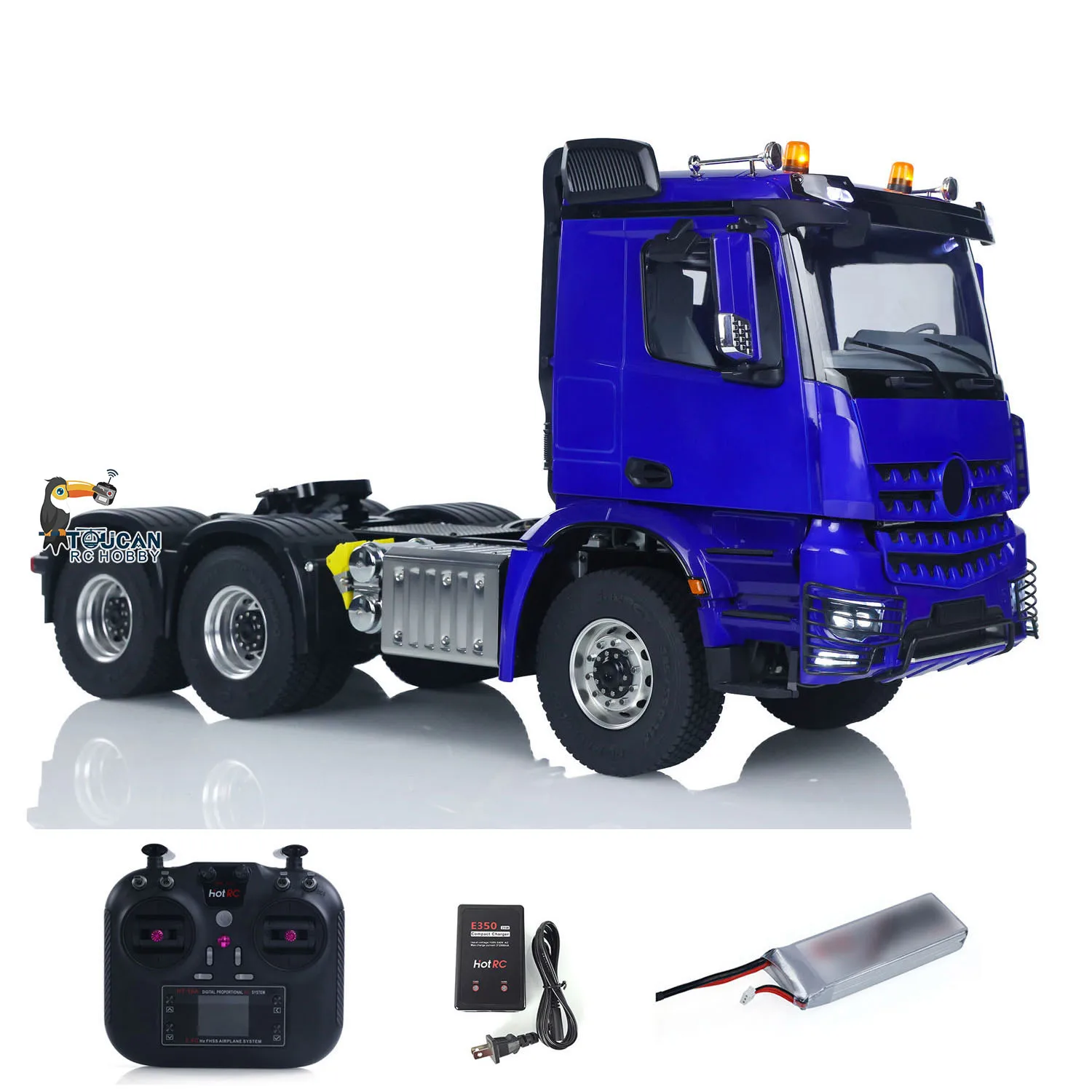 6X6 1/14 ラジコン トラック RC トラクター トラック モデル バッテリー RTR ロックディファレンシャルアクスルなし 2速 タミヤ セミトレーラー用