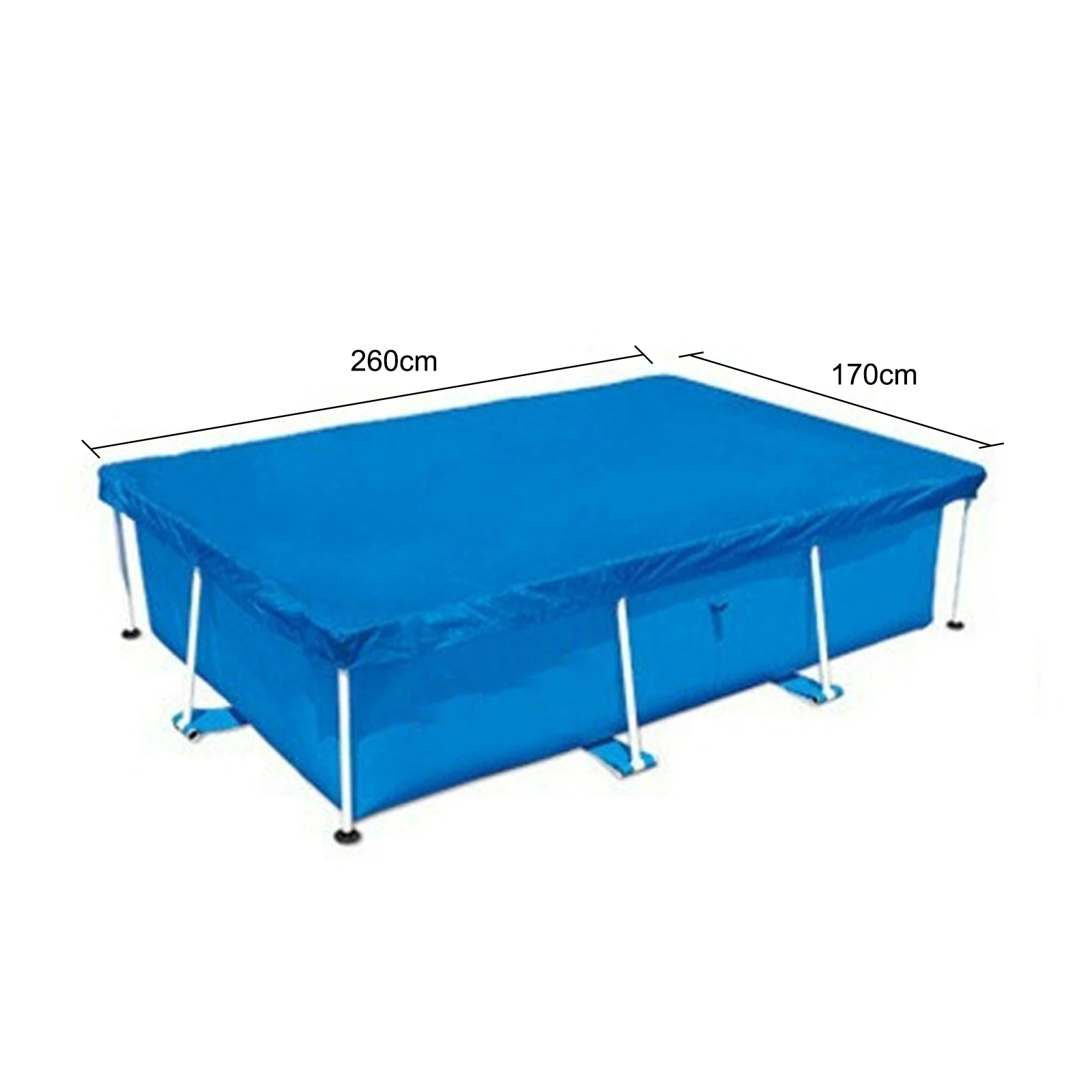 For Various Pool Dimensions Square Pool Cover Square Swimming Pool Cover UV Resistant Debris Protection Easy Installation