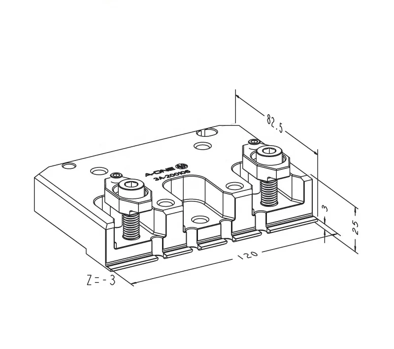 clamping fixture vise Pallet Set for wire edm use ER-018940