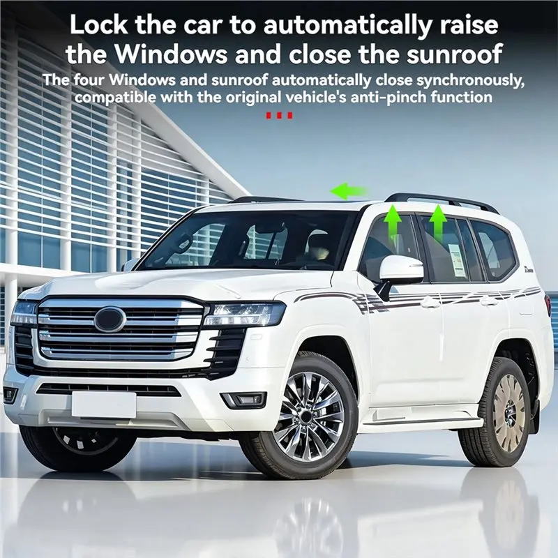 Classic-Auto Window Lift Smart Lock Module Lifter For Toyota Land Cruiser LC300 2016-2022 Auto Window Close Functionality