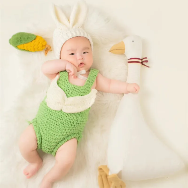

New Childrens Photography Clothing Cute Rabbit Shaped Theme Studio Newborn Full Moon Hundred Day Photo Clothing 신생아촬영