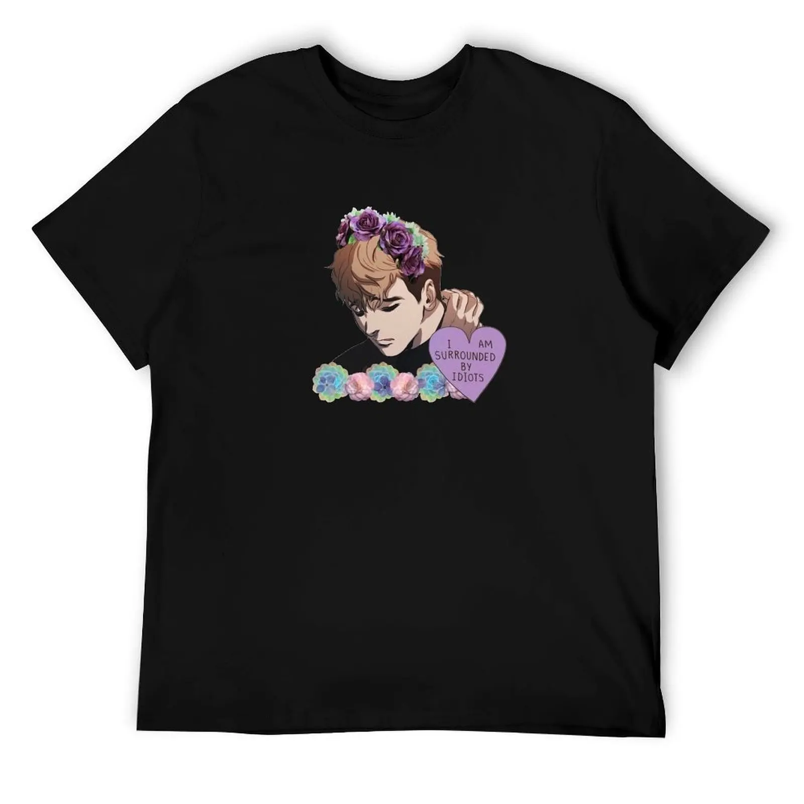 

Oh Sangwoo In Flowers T-Shirt anime t shirts oversize essential t shirt T-Shirt