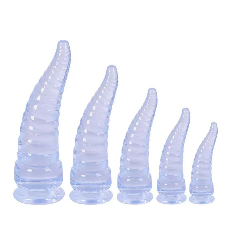 New octopus tentacle threaded dildo, transparent and realistic penis, G-spot Simulation Large Anus Anal plug Female masturbation