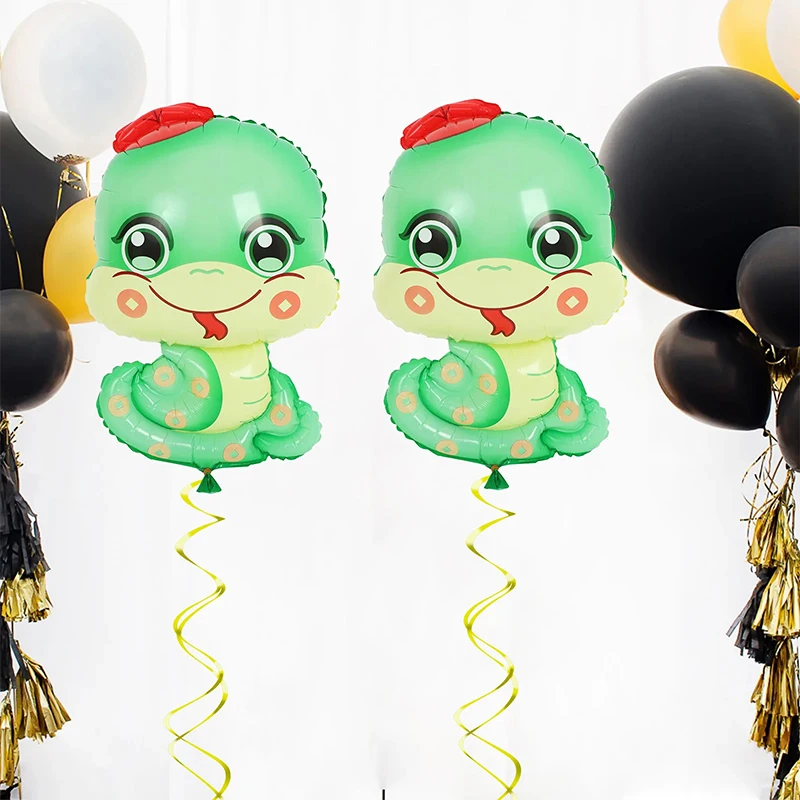 Chinese Snake Balloons 2025 Zodiac Chinese New Year Kids Gift Balloon Party Decoration Home Decor