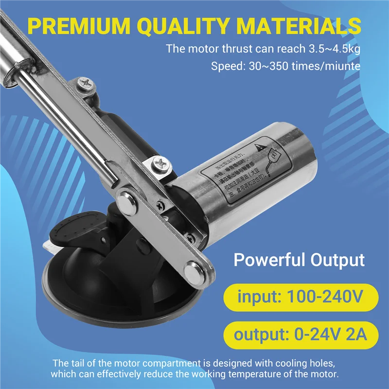 

Telescopic Linear Actuator With 60Mmplate 45Mm Stroke Big Thrust DC Reciprocating Mechanism Motor Variable Speed EU Plug-New