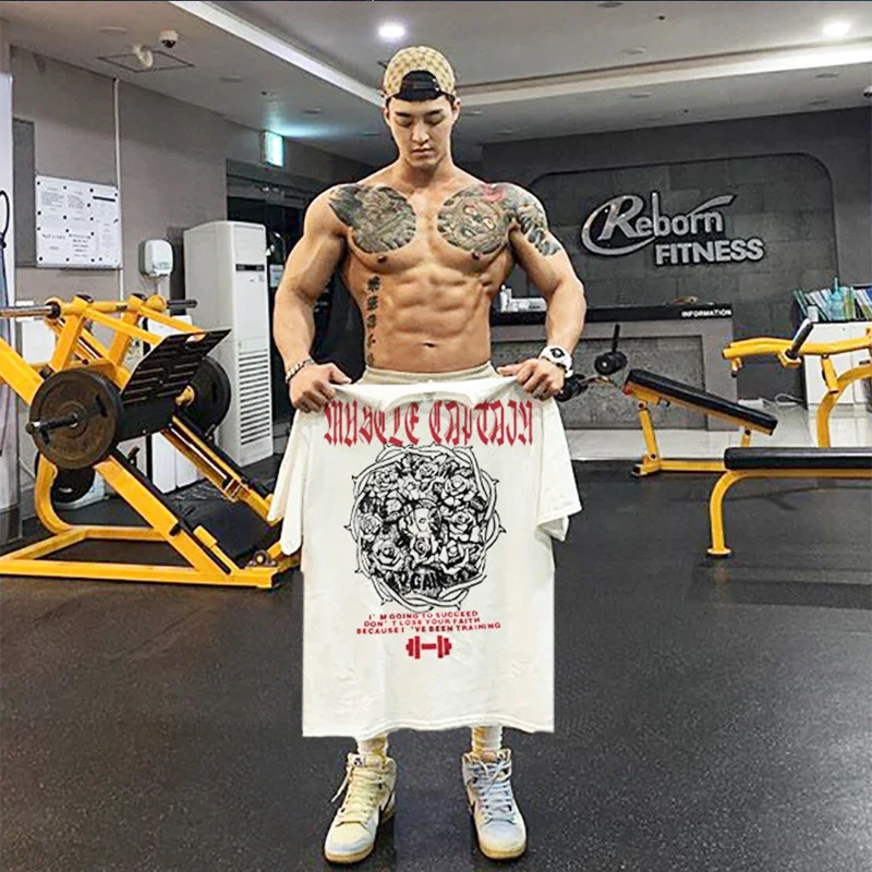 

Summer new Europe and the United States loose large size fitness clothing training short sleeve sports T-shirt muscle shirt