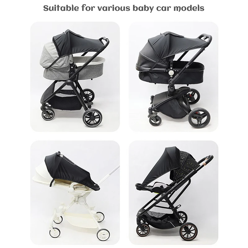 Universelles Kinderwagen-Zubehör Sonnenschutz UV-Schutz Sonnenschirm Kinderwagen-Verdeck für Kinderwagen Säuglingsautositz Sonnenblende – Detail 7