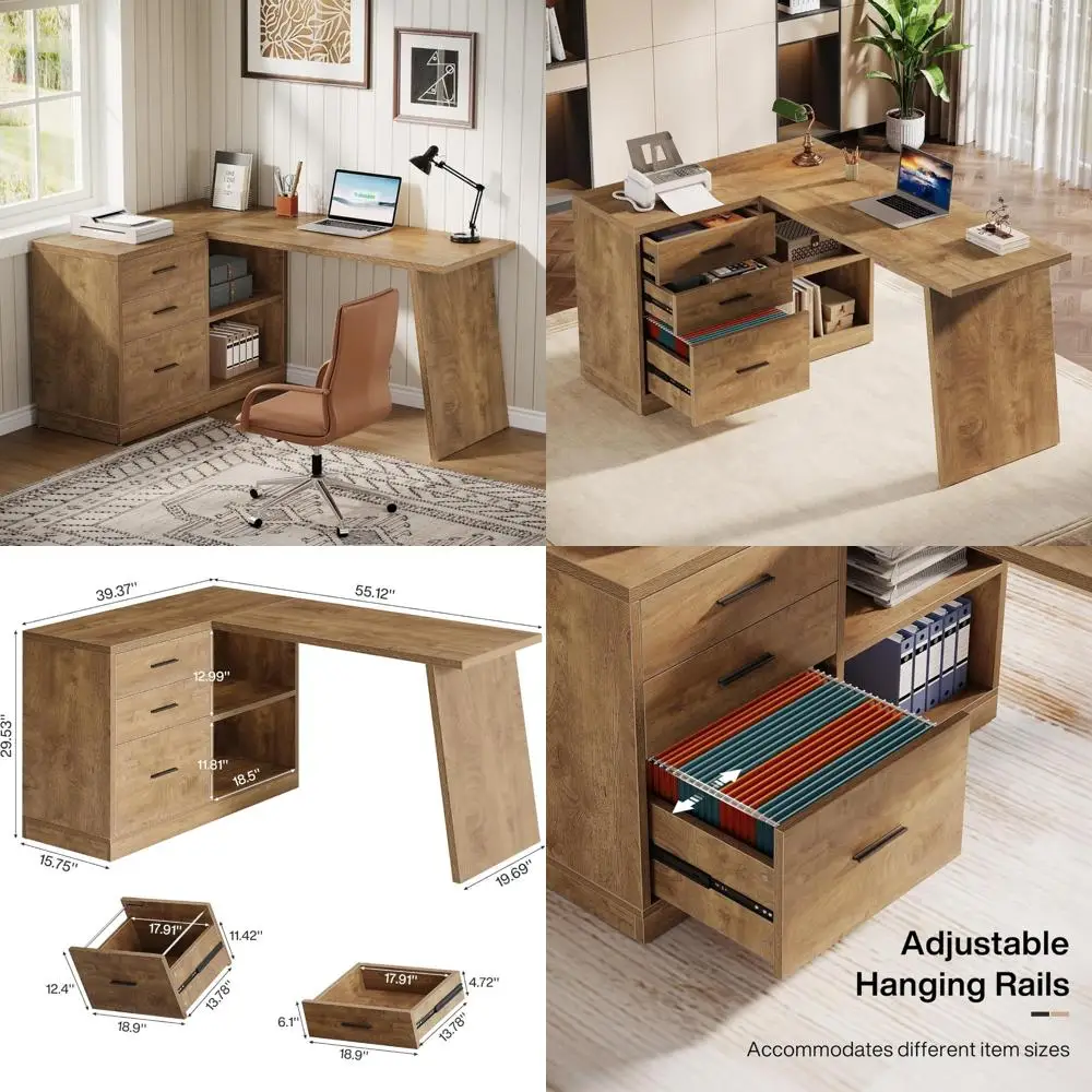 

«Высокий угловой обеденный шкаф 68 дюймов с 4 дверцами в стиле амбара и регулируемыми 5-ярусными полками».