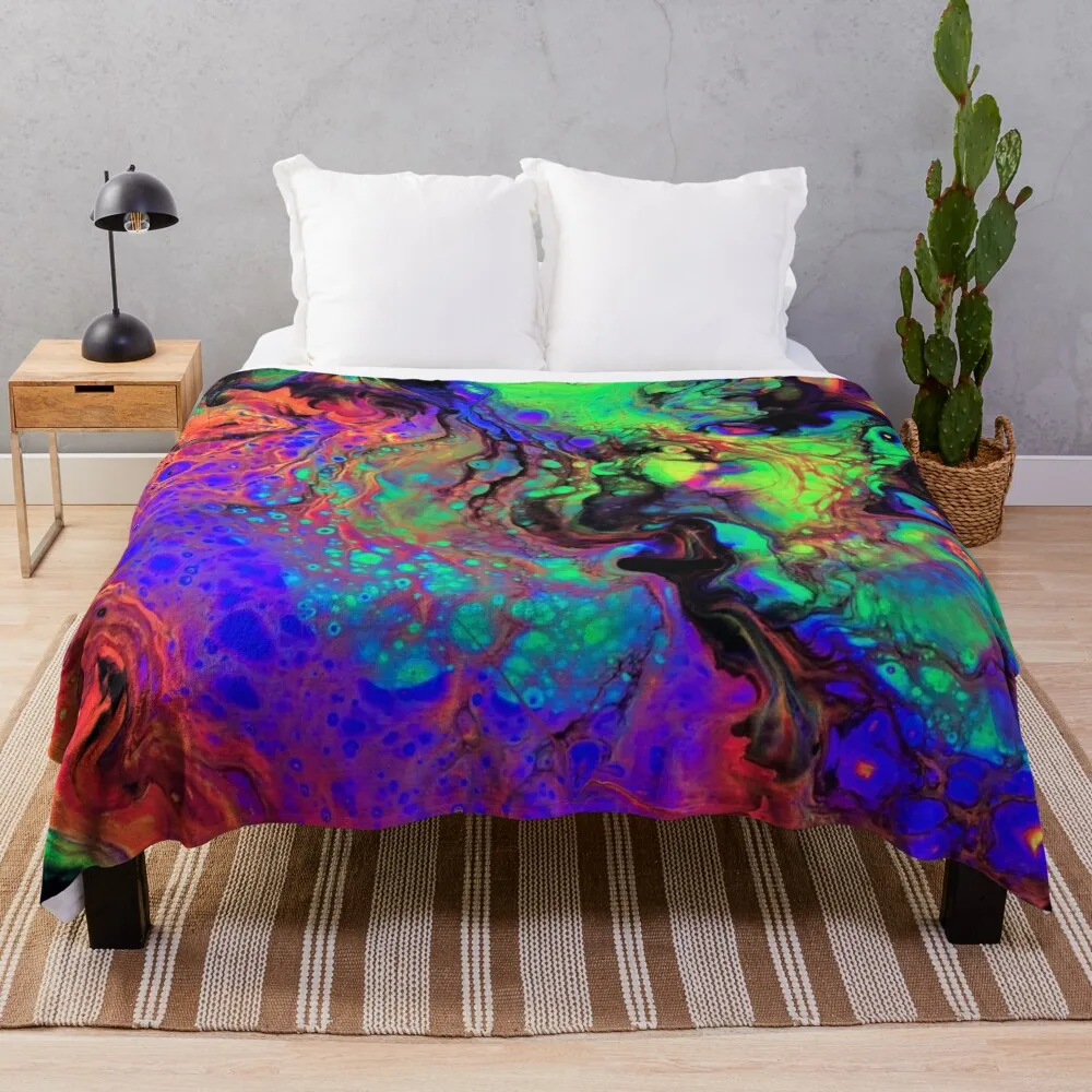 Space Amoeba Throw Blanket cosplay anime Polar Fluffy Shaggy Blankets