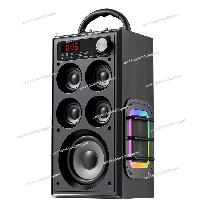 Wireless Bluetooth Audio Home Professional K Song Outdoor Square Dance High Volume Subwoofer Speaker Music Player