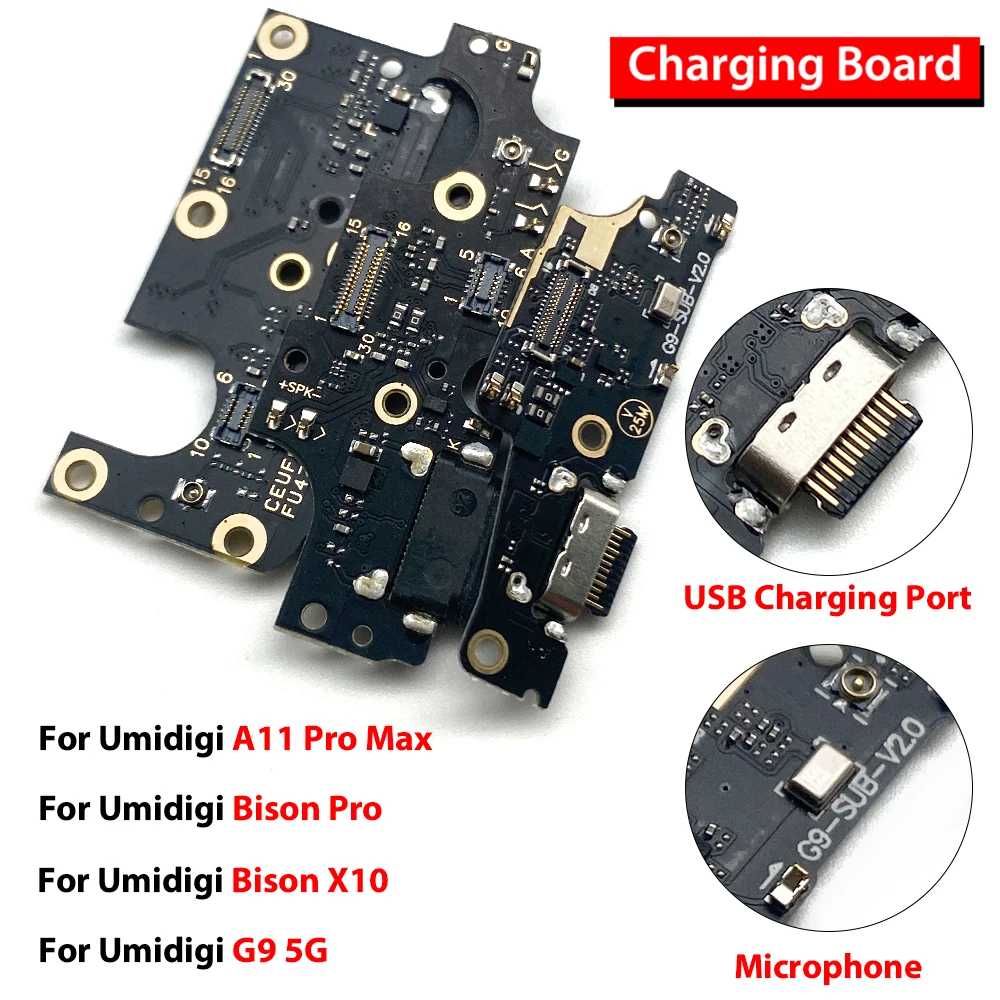 USB Charging Port Charger Dock Connector Board Flex Cable With Microphone For Umidigi A7 Pro A11 Pro Max G9 5G G9A A7S A9 Pro