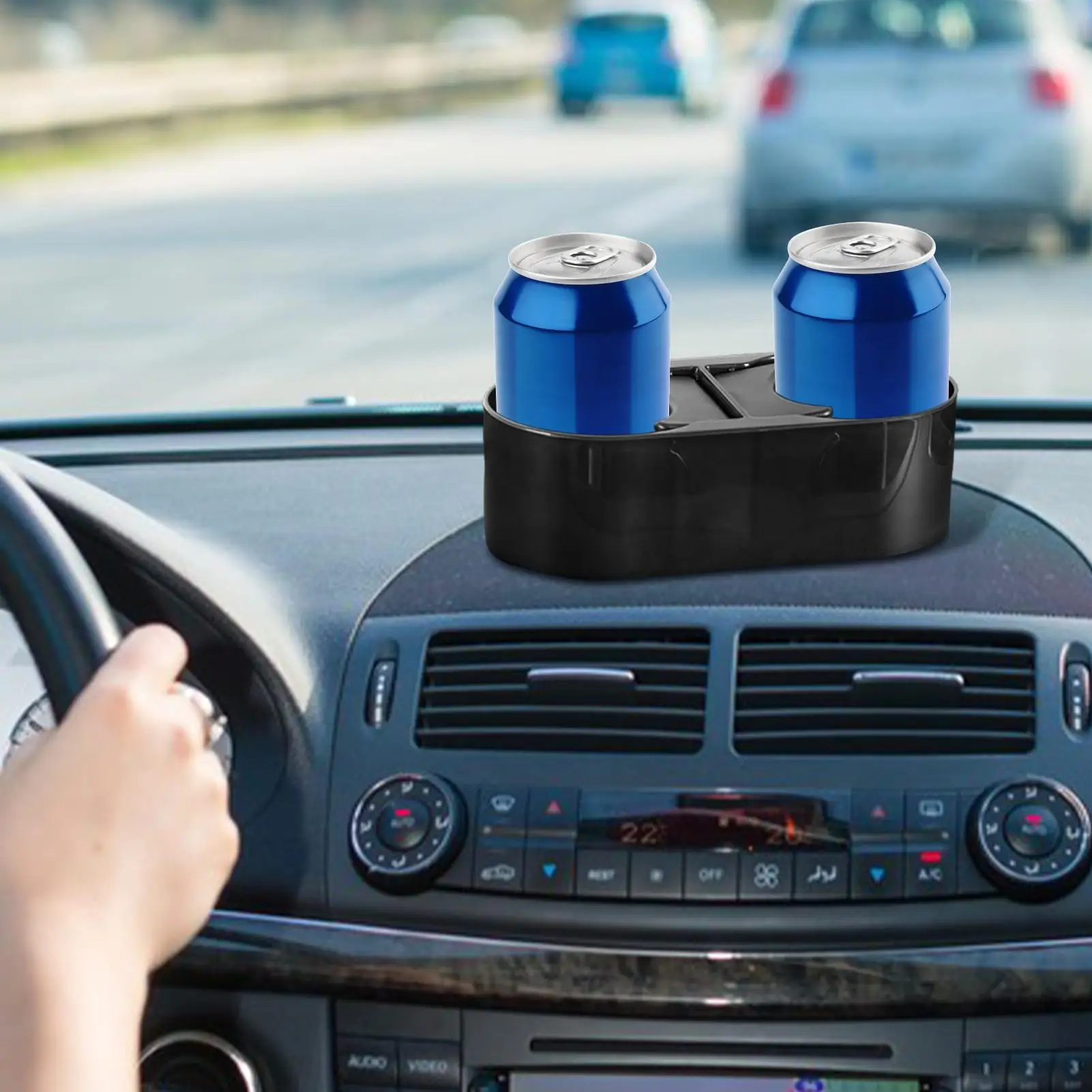 Car Drink Holder Double Vehicle Cup Holder Automotive Car center console tea cup holder fixed bracket beverage