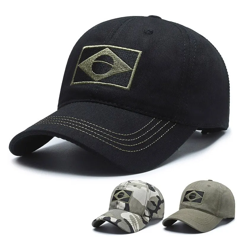Camouflage Baseball Cap Adjustable Military Style Sun Hat Breathable Outdoor Casual Headwear for Daily Travel Fishing SportsWear