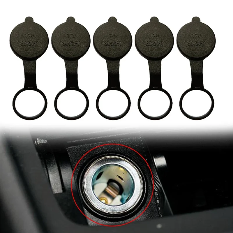 

1/5pcs Car Cigarette Lighter Socket Cover Universal 12V Outlet Lid Wire Connector Protective Sleeve Dust-proof Waterproof Cap