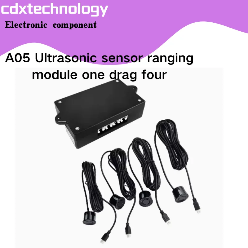 A05 Ultrasonic sensor ranging module one towed four multi-angle large range of unmanned vehicle obstacle avoidance waterproof re