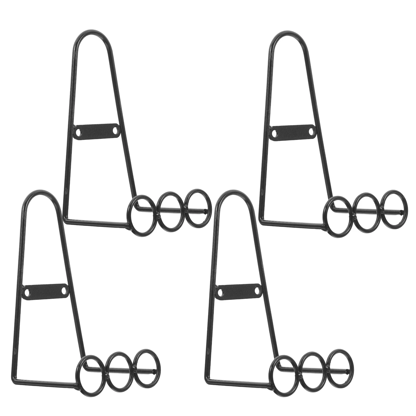 

4 PCS Wall Mount Plate Display Stands Shelf Rack Holders for Decorative Mini Card