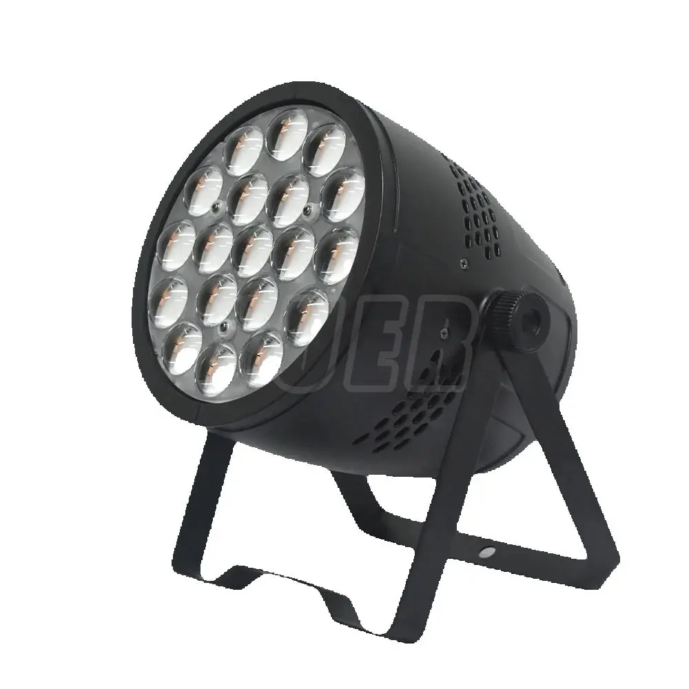 Nieuwe Led 19X15W Rgbw 4in1 Wash Zoom Flat Par Licht Strobe Effect Dj Party Podium Verlichting Dmx512 Sound Control Vakantie Lamp Verven