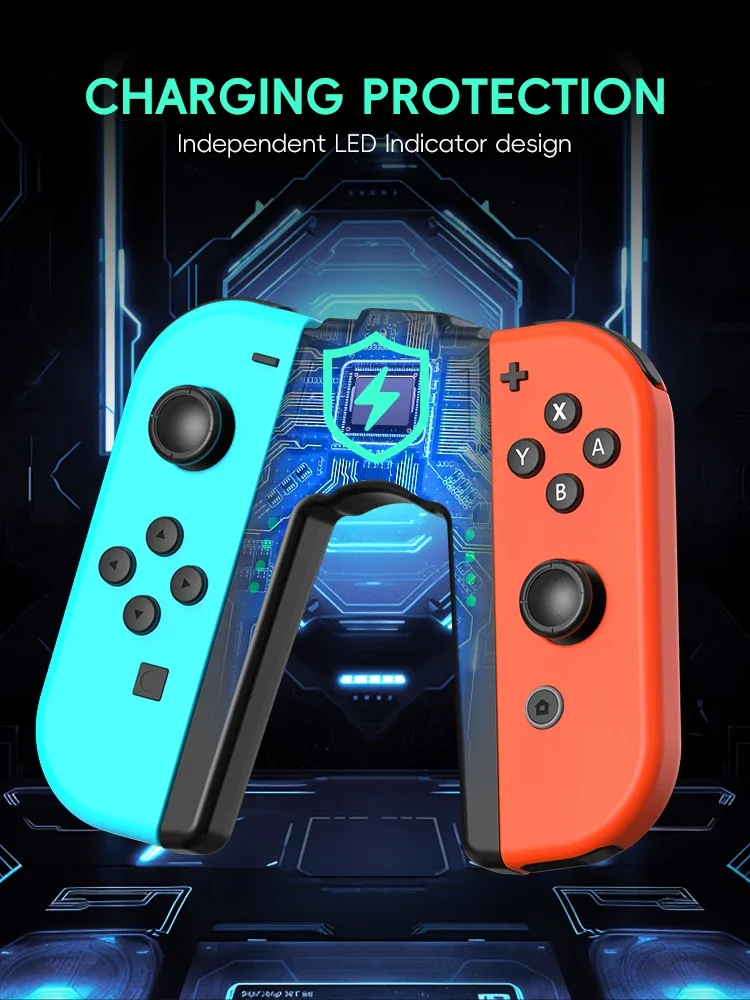 Charging Grip for Joycon Controller, Handle Bracket Charger Dock Compatible with Switch/Lite/OLED Console Accessories image 4