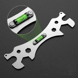 Special Wrench Tools with Level Shower Faucet Installation Bathroom Multifunctional Level Wrench Ruler Distance Measuring Tool