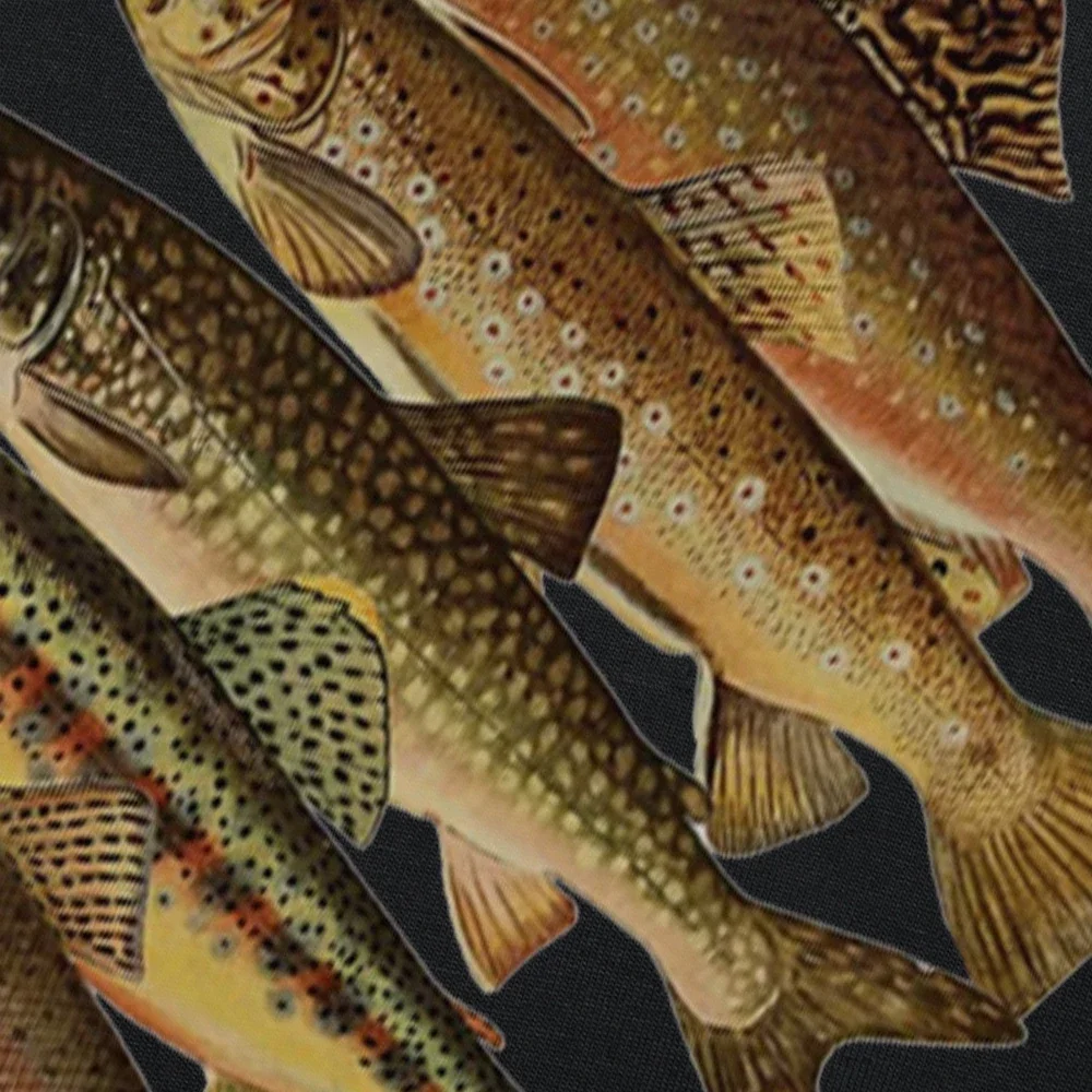 مضحك أنواع سمك السلمون المرقط يطير الصيد تي شيرت الصيف الجرافيك القطن الشارع الشهير قصيرة الأكمام هدايا عيد تي شيرت ملابس رجالي