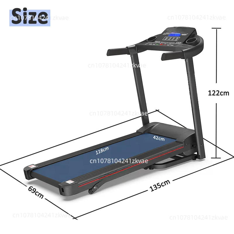 Manual Incline Treadmill Foldable, Electric Running Machine for Home Fitness Exercise