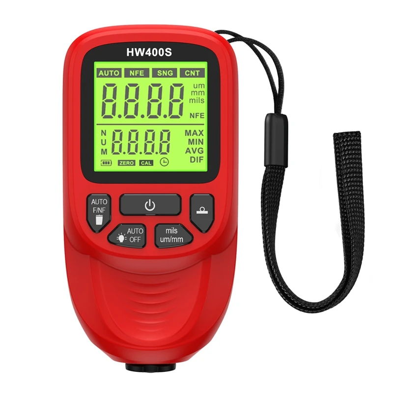 Digital Car Paint Thickness Gauge HW400S Coating Thickness Meter Automotive Coating Measurement Device