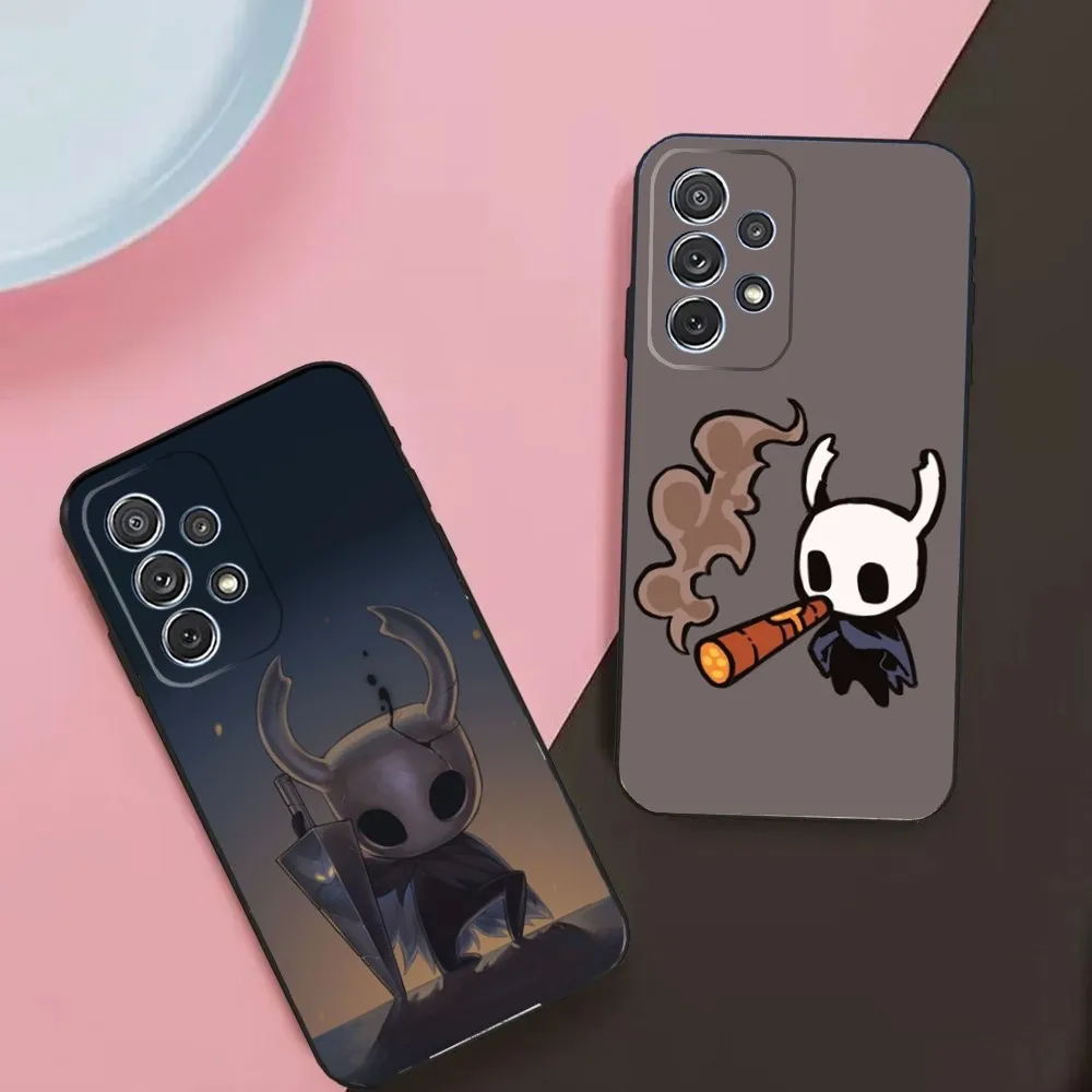 Game H-Hollow K-Knight Phone Case For Samsung Galaxy A13,A21s,A22,A31,A32,A52,A53,A71,A80,A91 Soft Black Phone Cover