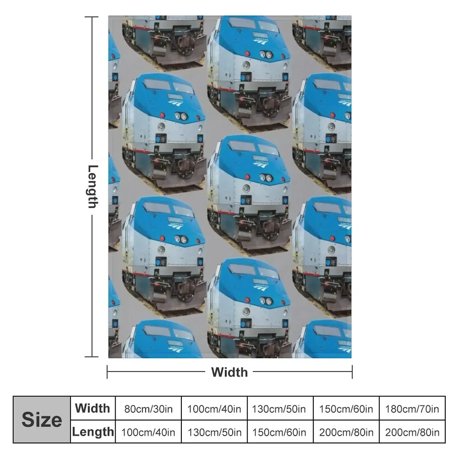 Amtrat Locomotive Throw Blanket Retros Designers Furry Luxury Thicken Blankets
