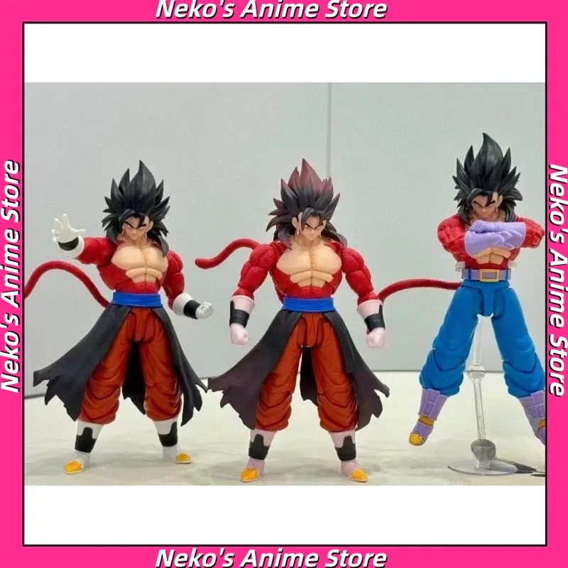 【Nuevo en Existencia】 Figura de Acción de Gogeta Super Saiyan 4 Limit Break, Deidad Bestia de Seis Orejas de Dimension Myth, Regalo