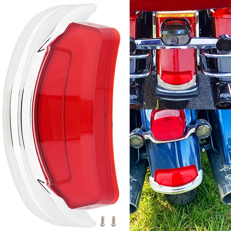 Motorcycle Rear Fender Tip LED Light Brake Running Taillight Lamp for Harley Touring Street Electra Road Glide FLHR Ultra 14-26