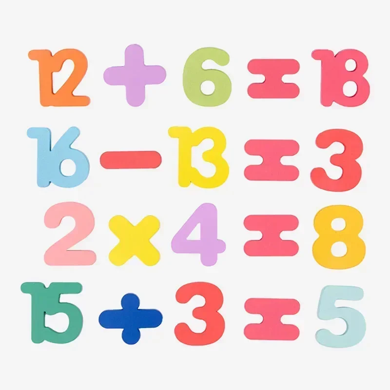 Colorful Alphabet Number Shape Matching Wooden Board 3D Puzzle Kids Early Educational Toys Montessori Preschool Children Gift