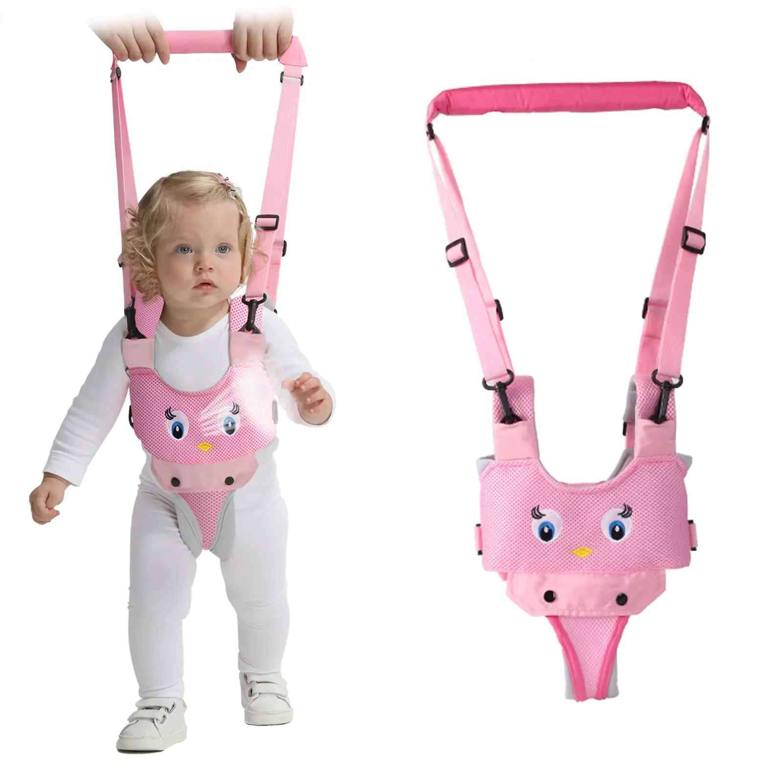 Baby Walker, Handheld Kids Toddler Walking Harness Helper Assistant Protective Belt Child Activity Walker Adjustable Standing Up