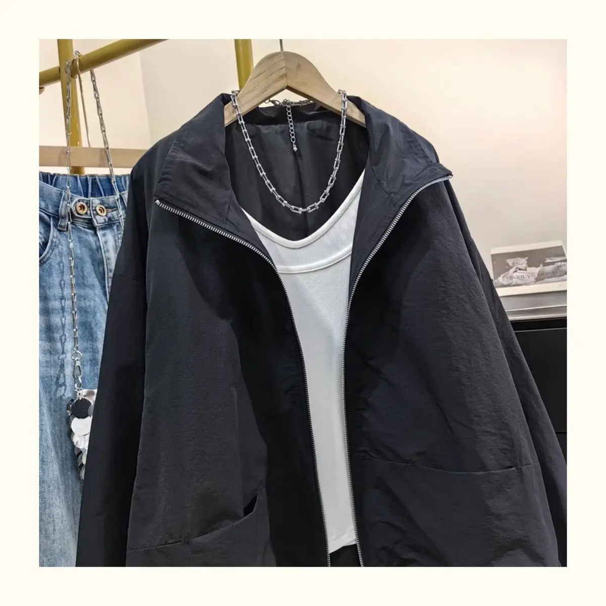 Giacche da donna Cappotto invernale Ricamo Cappotto americano Stagione Ins Ufficio Qualità Temperamento Tasca da donna Maniche giornaliere ispessite